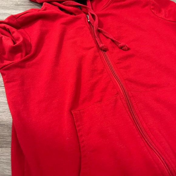 Red zip hoodie - Picture 4 of 5